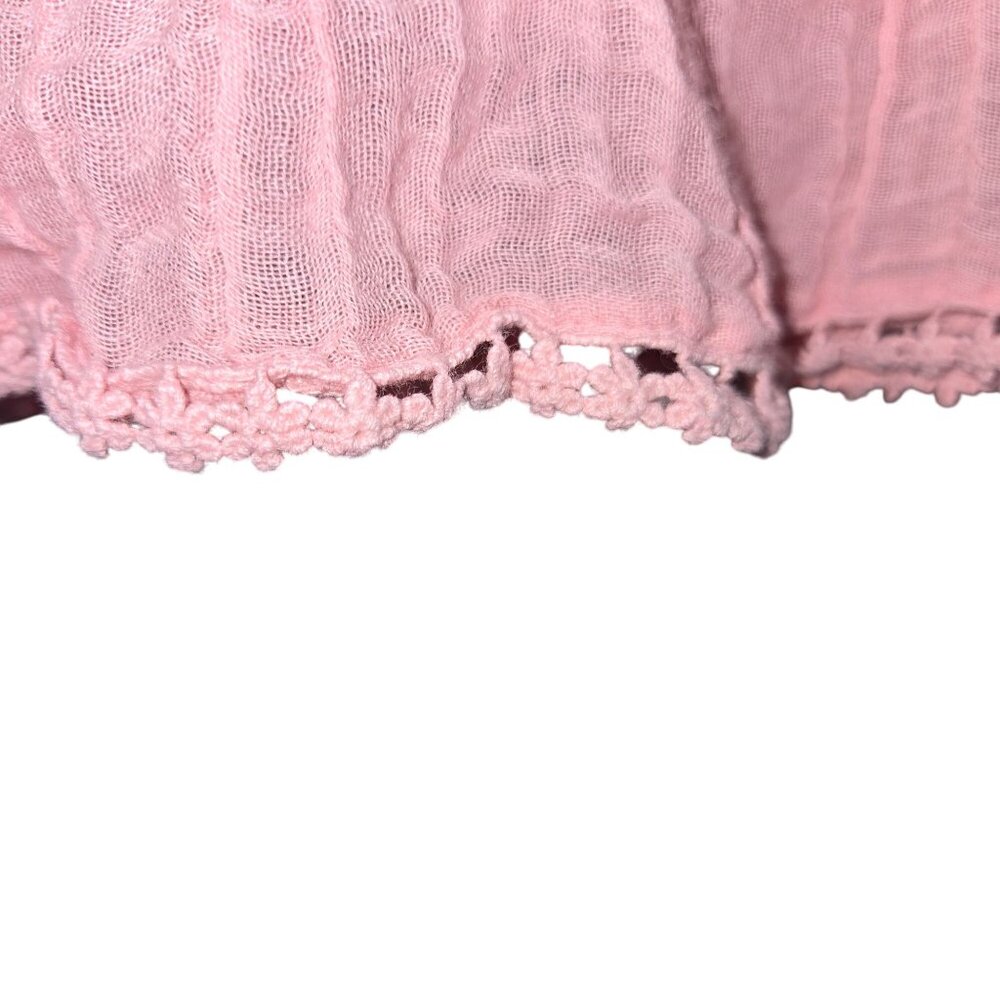 Guess Pink Lace Long Sleeve Button-Down Dress arita dress without belt - Picture 14 of 16